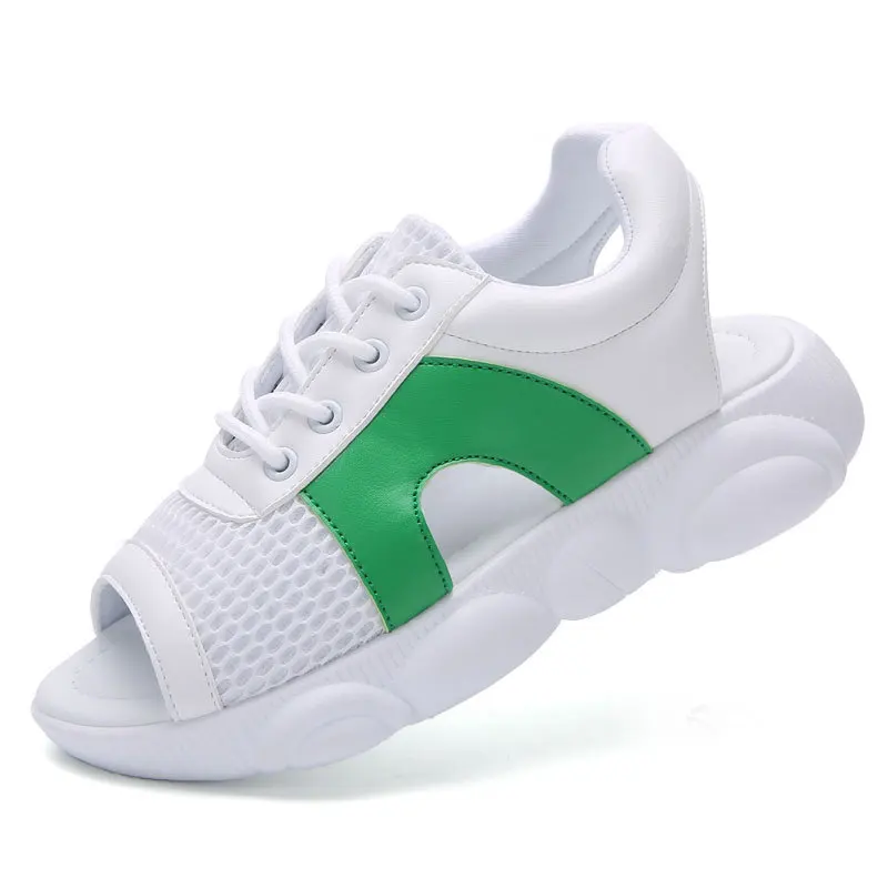 

Women Shoes Casual 2019 New Female Shoes Woman Summer Wedge Comfortable cool Ladies Breathable open toe Flat Sneaker Platform