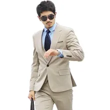 custom Men suit formal wedding groom suit high quality prom suit three-piece men suit jacket+pants+vest simple elegant handsome