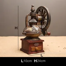 Ofício Da Resina Decoração da Casa do vintage Máquina de Café/Gramofone Modelo Estatueta Miniatures para Mesa de Bar Loja de Adereços de Decoração Retro