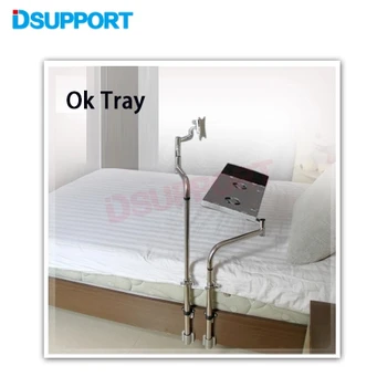 OK-731 Bedside Clamping Keyboard Monitor Holder Full Motion Lazy Laptop Desk LCD Computer Mount Stand full motion wall mount ergonomic sit stand workstation ps stand swivel monitor holder keyboad holder w803