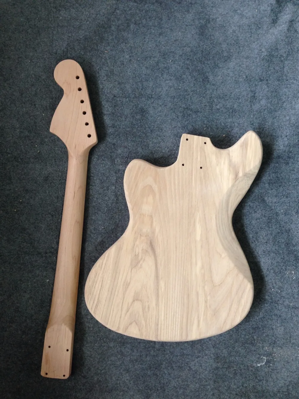 Factory sell ASH body Jaguar guitar kits /unfinished guitar no including parts bighead headstock