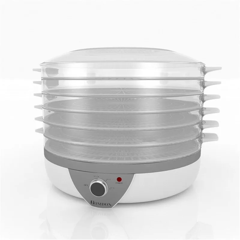 

Homdox 5-Tray Snack-maker Electric Fruit Food Dehydrator Vegetable Machine Tools for Kichen N30A