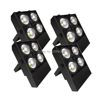 

4pcs DMX Dimmering 4x100W COB Blinder Light ,400W COB LED Lamp ,4 Eyes Cool White/Warm White DMX512 Wash Effect Stage Lighting