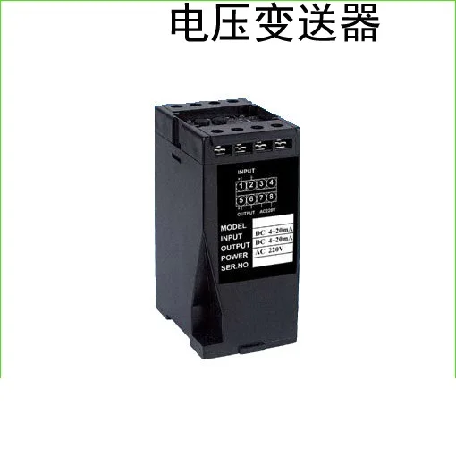 

PA-20 single phase AC current transmitter input AC0-1A 5A 10A output DC4-20mA 0-10V