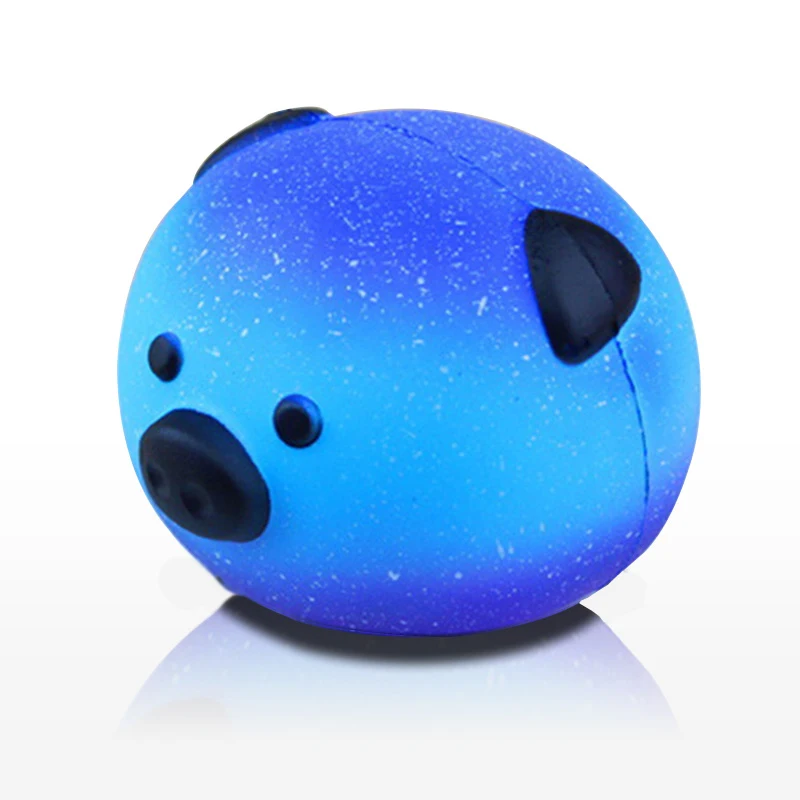

8.5cm Starry sky universe Pig head PU Squishy Slow Rising Pendant Phone Straps Charms Queeze Kid Toys Cute squishies Bread