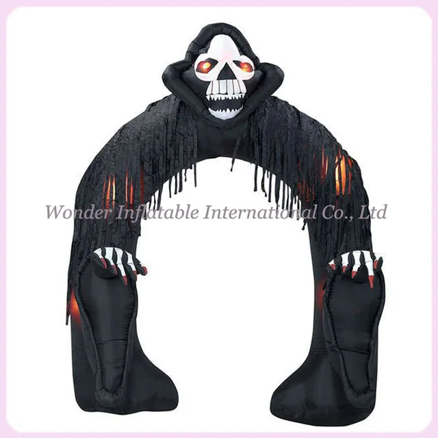 airblown halloween decoration inflatable arch with grim reaper for outdoor use