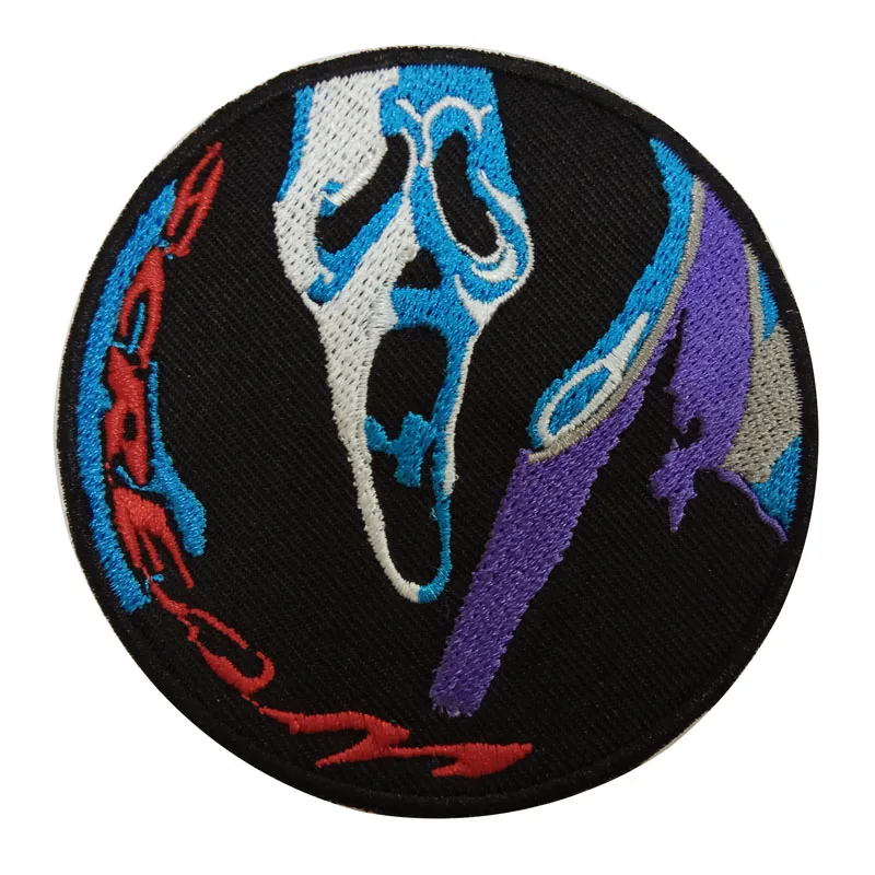 

New Products skull DIY patches for clothes Sew-on embroidered patch motif applique deal