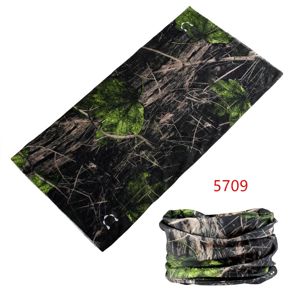 Outdoor Camouflage Scarf Tactical Mask buffe Multi Use Face Shield Neck Warmer Scarf Cycling Head Scarf Bandana Bicycle Kaffiyeh - Color: 5709