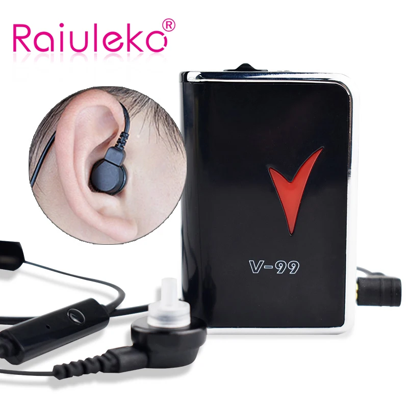 V-99 Analogue Pocket Hearing Aids Headphone Amplifier Personal Sound Amplifier Volume Control Low Distortion Low Noise