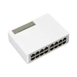 16 Порты Fast Ethernet LAN RJ45 Vlan сетевой коммутатор Switcher концентратор Настольный ПК Switcher сетевые коммутаторы