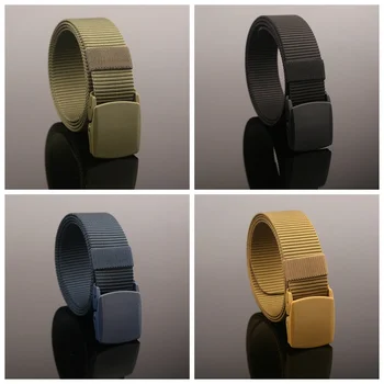 

Outdoor Military Equipment Waistband Army Tactical Waist Support Men Wowen Ring Buckle Thicken Canvas Belts Hunting belt