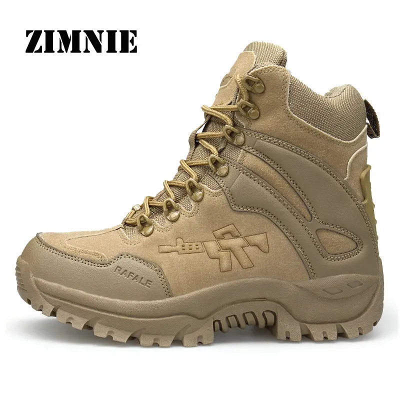 ZIMNIE/уличная тактическая спортивная мужская обувь для кемпинга, альпинизма, мужские треккинговые ботинки, горные нескользящие Ультра-светильник, мужская обувь