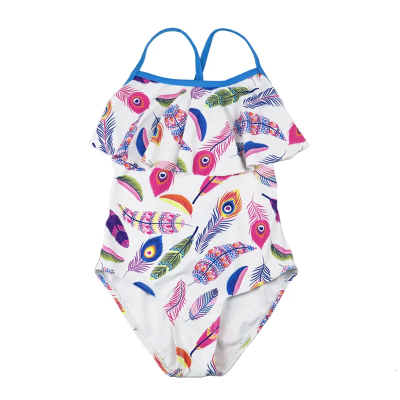 

Funfeliz Girls Swim Wear 5-14 Years Print One Piece Swimsuit for Kids 2019 Children Toddler Girl Swimming Suits Children