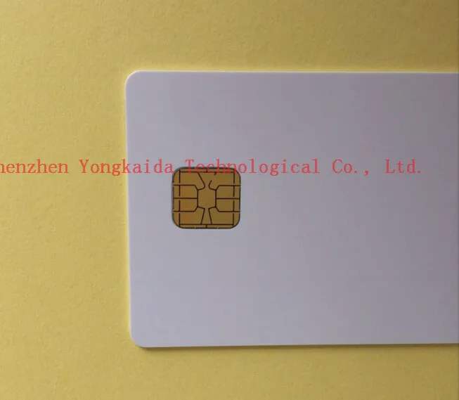 

Yongkaida 200pcs/lot white PVC Card SLE4428 Chip blank Contact Smart IC Card rfid card