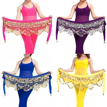 

Professional Bellydance Gypsy Woman 320 Silver Coin Belly Dance Hip Scarf Costume Skirt Belt Dress Set Indian Jewelry Suit