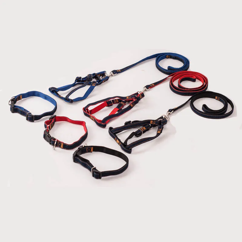 Pet Leash Set Dog Harnesses Leash Collar for Training Walking Running