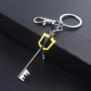 

rongji jewelry 20 Game Kingdom Hearts Gold key chain Oblivion Blade Charms keychain keyring