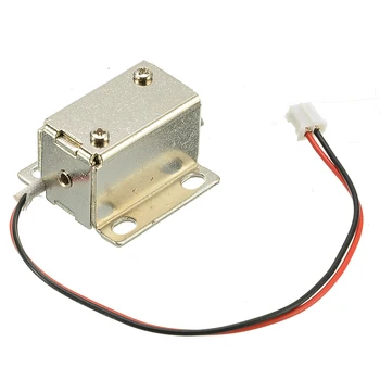 

Electronic Lock Catch Door Gate Release Assembly Solenoid Access Control Metal Safety Magnetic Lock Security Protection 12V 0.4A