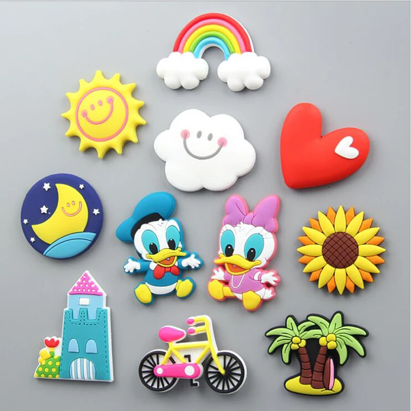 

Creative Cartoon Stickers Soft Plastic Magnetic Refrigerator Color Stickers Early Childhood Education Blackboard Message Sticker