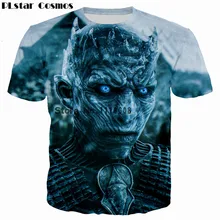 

PLstar Cosmos Game of Thrones The white walkers Ghost 3D Print Men/Women T-shirt casual mens tshirt Tops Tees Cool t shirt