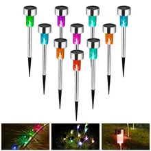 Solar Pathway Lights Outdoor, LED Solar Garden Lights Waterproof Auto On/off Solar Landscape Lights for Lawn Patio Yard