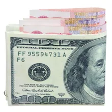 New Arrive Dollar Price Men Wallets Mini Leather Wallet Fashionable European Male Female Money Purse Credit Card Holder Bag