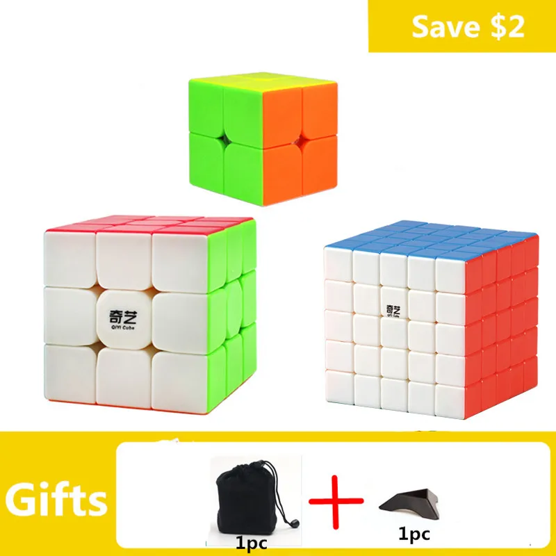 QIYI 2x2x2 3x3x3 4x4x4 5x5x5 Волшебные кубики детские игрушки головоломки на время Cube