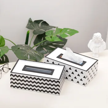 

Creative Lattice Wood Tissue Box Multi-Function Seat Type Removable Tissue Storage Box Home Decorative Table Tissue Canister