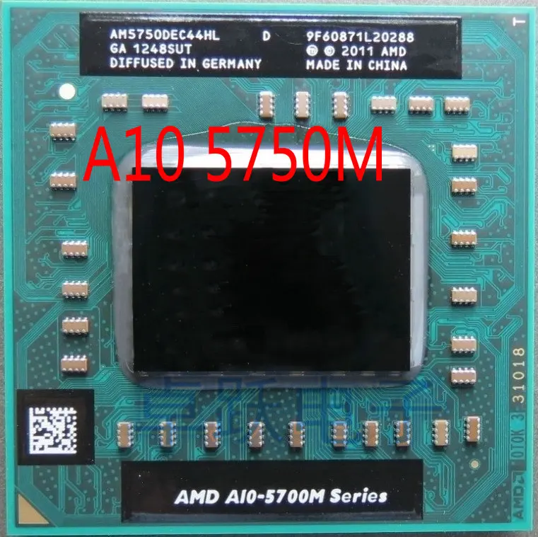Оригинальный AMD ноутбук мобильный A10 5750M A10-5750m Socket FS1 CPU 4M кэш/2 5 ГГц/четырехъядерный