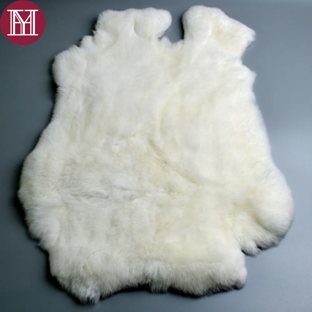 Real rex rabbit fur natural full pelt rex rabbit fur clothing material