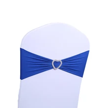 RUBIHOME(10 шт./лот) Blue Love Button Chair пояс лента шелковая лента шапочка для душа для свадебной вечеринки рождественские украшения стула