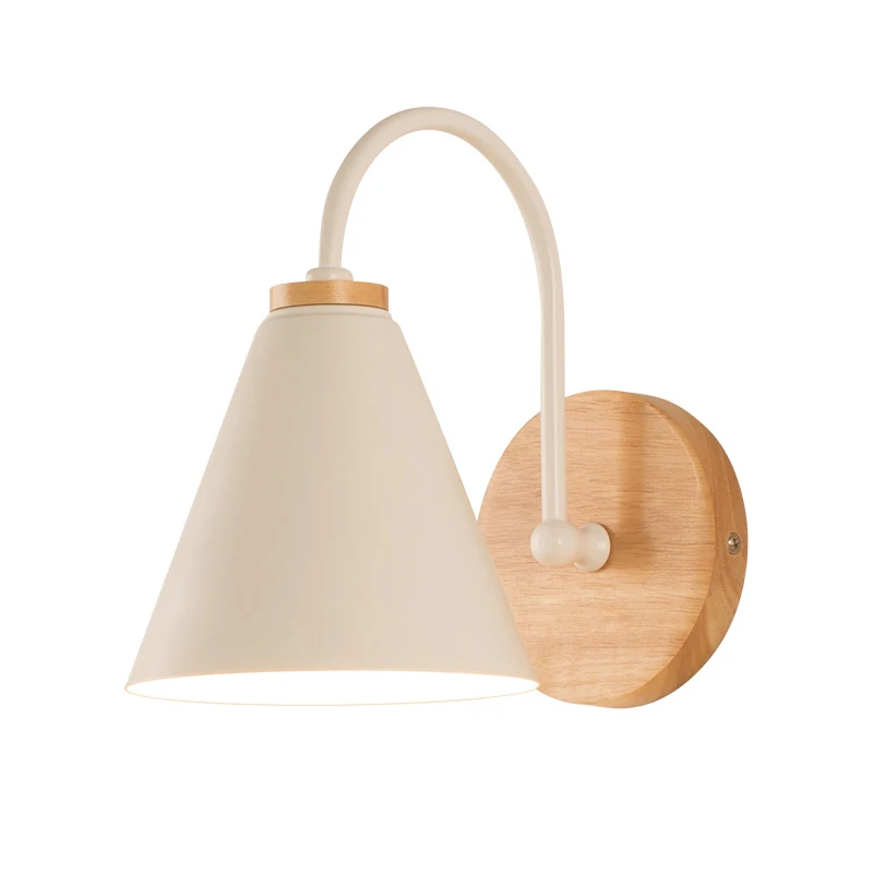  wooden wall lights bedside wall lamp bedroom wall light sconce for kitchen restaurant modern wall l - 32959225901