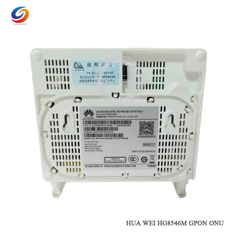 1 шт. английское программное обеспечение Хуа Вэй HG8546M Gpon WiFi Ont onu 1GE+ 3FE+ 1USB+ WiFi модем с адаптером ЕС