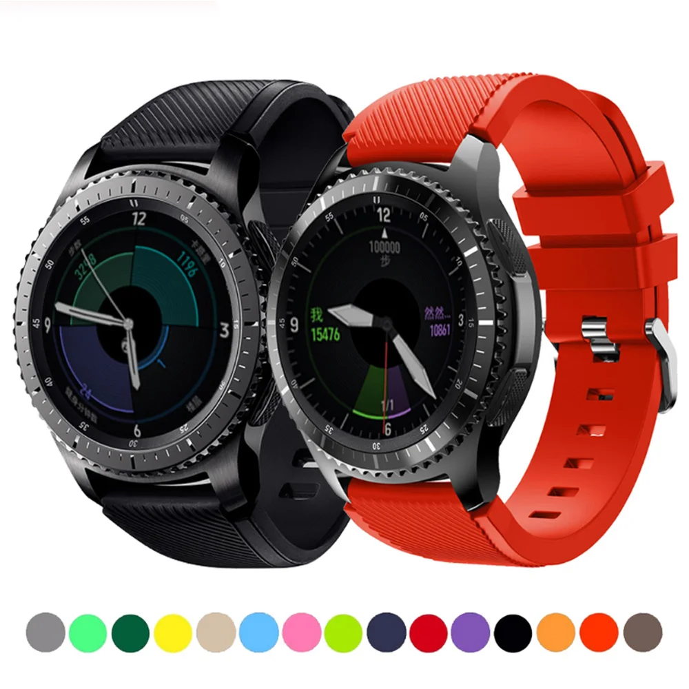 Gear S3 Frontier ремешок для Samsung Galaxy watch 46 мм huawei gt 22 спортивный браслет pulseira correa |