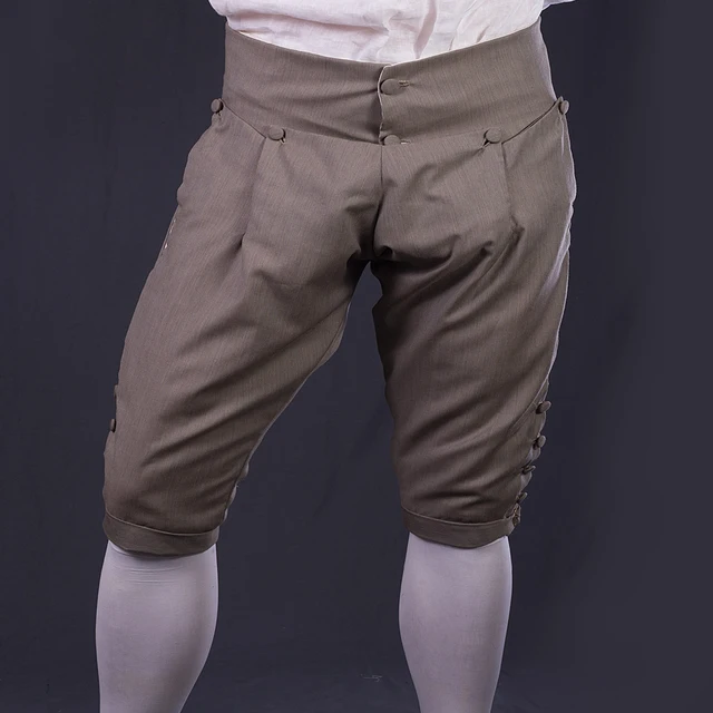 Cosplaydiy 17th Century Medieval Mens Breeches Pants Kneels Length