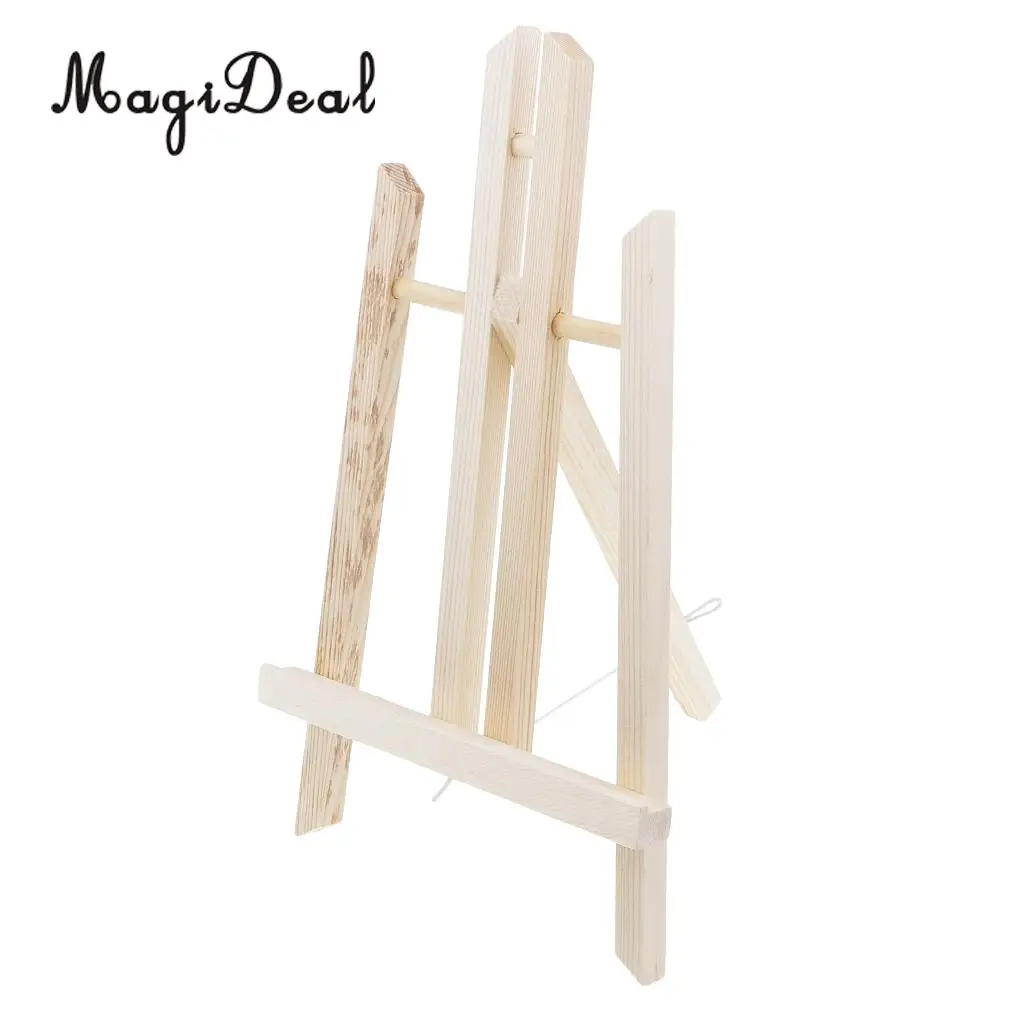 Foldable Wooden Desk Tabletop Easel Canvas Picture Photo Stand Display Holder for Artist Children Kids Painting 30cm