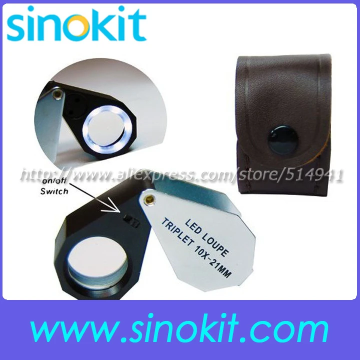 Free Shipping Jewelry Led 10x Magnification Triplet Lens Loupe Gm1021 Ip Lens Loupe 10x Magnificationtriplet Lens Aliexpress