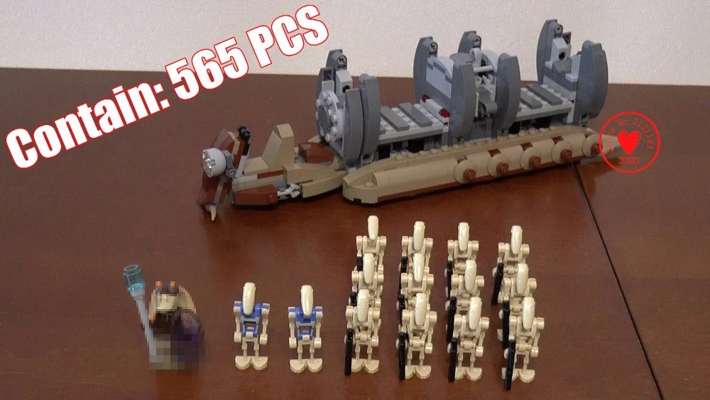 565pcs 10374 NEW Star Wars Battle Droid Troop Carrier Building Blocks Toys Gifts Figureset Boys 75086