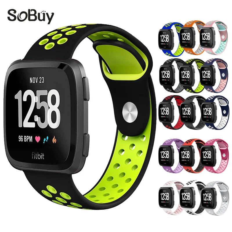

So buy sport Silicone band for fitbit versa nike Silica gel bracelet versa wristband S/L watchbands The New rubber wrist strap