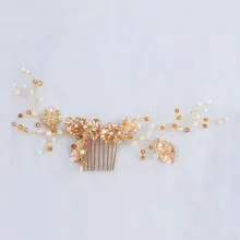 Bridal hair comb Crystal diamond hairpin Wedding handmade jewelry Wedding dress accessories Bridal headdress