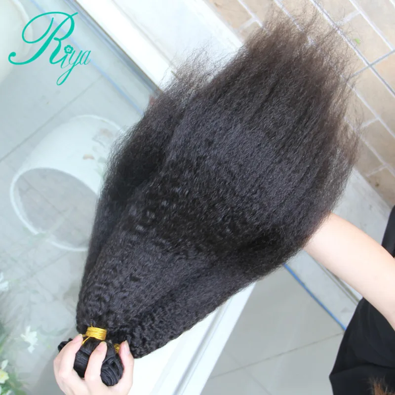 kinky straight human hair bundles (8)