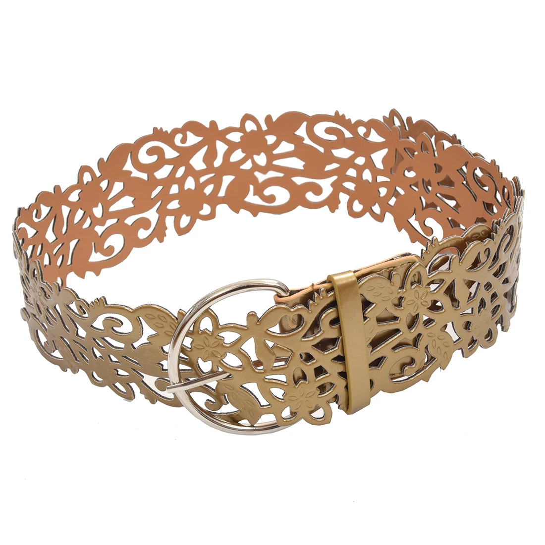 Hot NEW Gold Fashion Vintage Antique Sweet Leather Openwork Flower