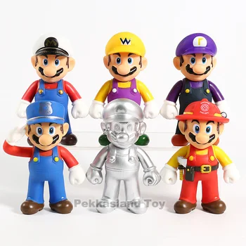 

Super Mario Figure Toys Odyssey Firemen Captain Super Mario Bros Bowser Luigi Action Figures Collectible Model Doll