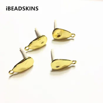 

New arrival! 21X12mm gold color Zinc alloy drop-shape earrings stud base accessories for Earrings DIY( as shown)#2023