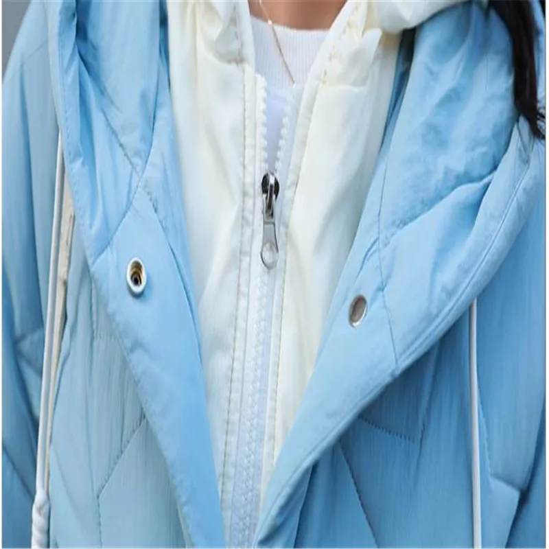 blue Mode yellow Vers Manteaux Le Femmes White long D'hiver Bas 2018 Vestes Ouatée Épaissir black Capuchon Moyen De Beige Lâche Hiver À Bf brick Femalecq2763 red Coton Veste 0PqS4w
