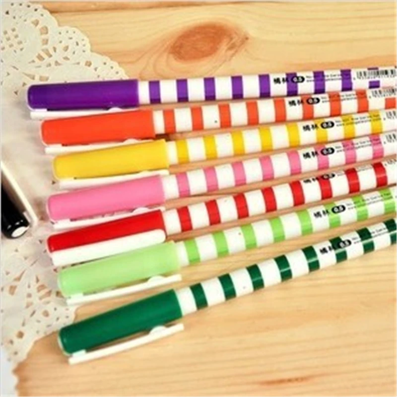 

DL A029 orange forest fresh and simple cloud stripe neutral pen neutral pen color gel pen student supplies educational supplies