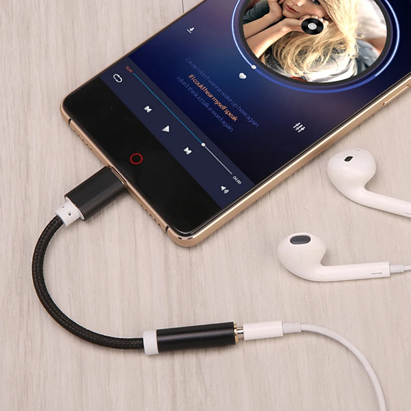 Type C 3.5 Jack Earphone Cable Converter USB C to 3.5mm AUX Headphones Adapter For Xiaomi Mi 8 Mi 6 Mix2 For Huawei P20 Mate 10 Type C 3.5 Jack Earphone Cable Converter USB C to 3.5mm AUX Headphones Adapter For Xiaomi Mi 8 Mi 6 Mix2 For Huawei P20 Mate 10