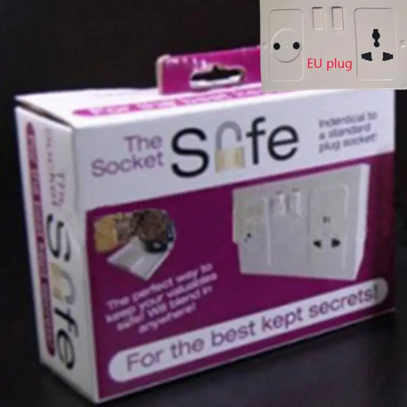 High quality 14.8cm*9cm*4.8cm Hidden Wall Socket Safe Security