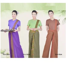 1 компл./лот) Женский Тайский массаж Униформа SPA рабочая одежда Одежда косметолога юго Восточной Азии комбинезоны