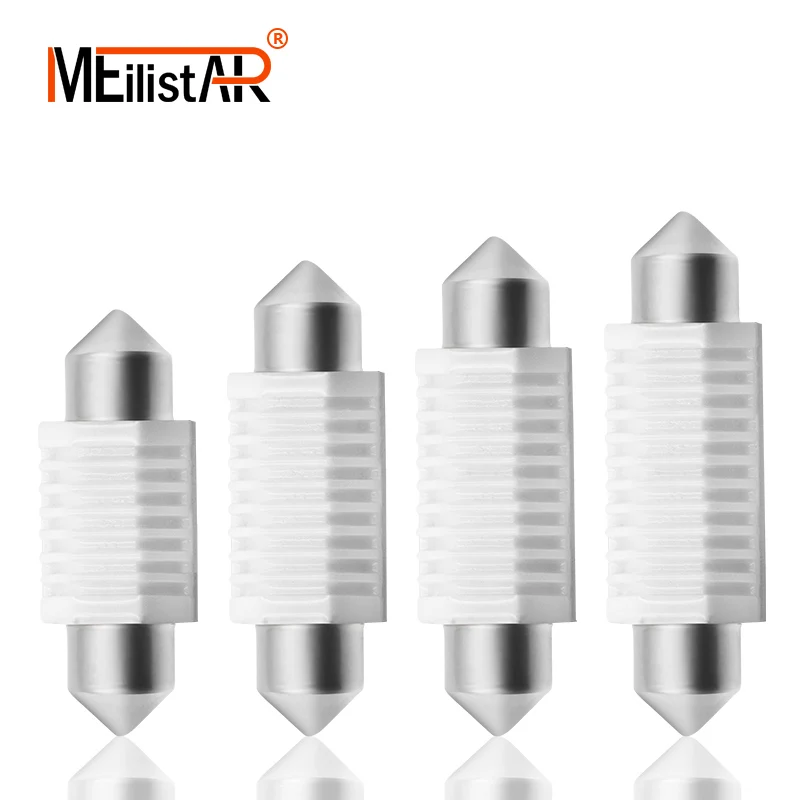 

2x C5W led C10W Bulb Car Interior light Festoon 31mm 36mm 39mm 41mm SMD 3030 COB Reading Dome Lamp 12V 24V 6000K White